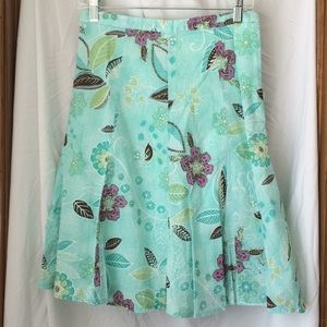 Byerwear juniors Aqua floral print skirt 5